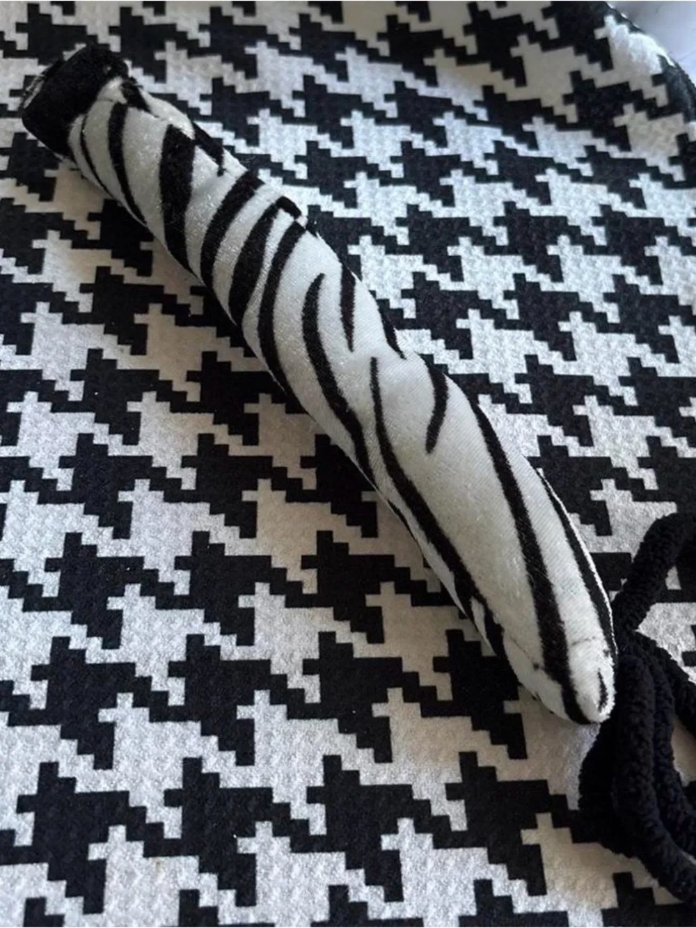Rubie's Zebra Costume Dress in Black, White and Teal Trim